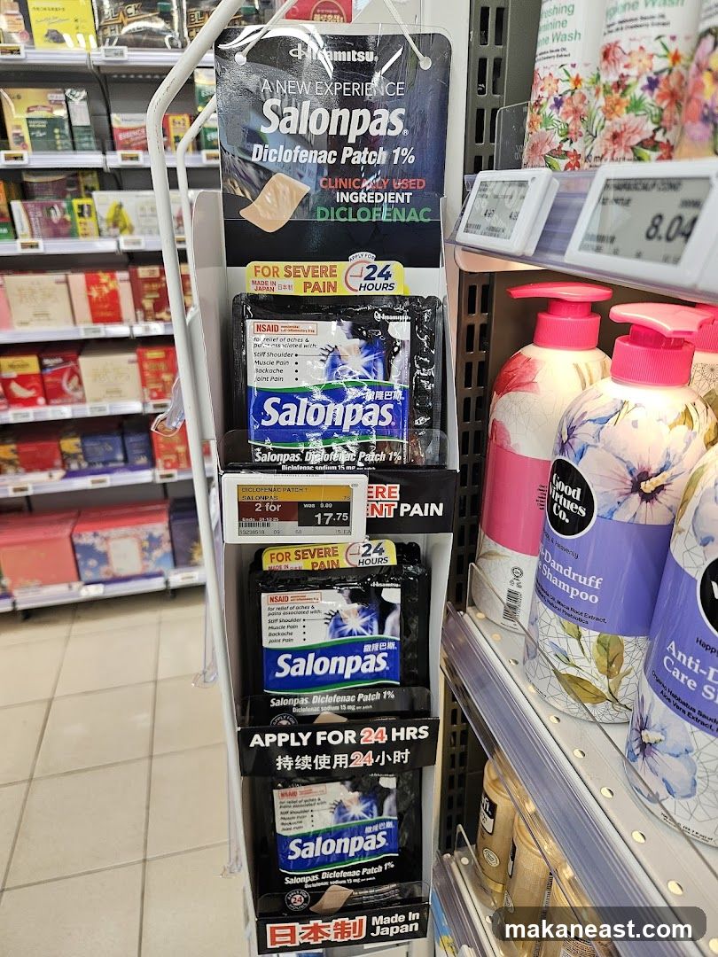 Salonpas Diclofenac Patch Display
