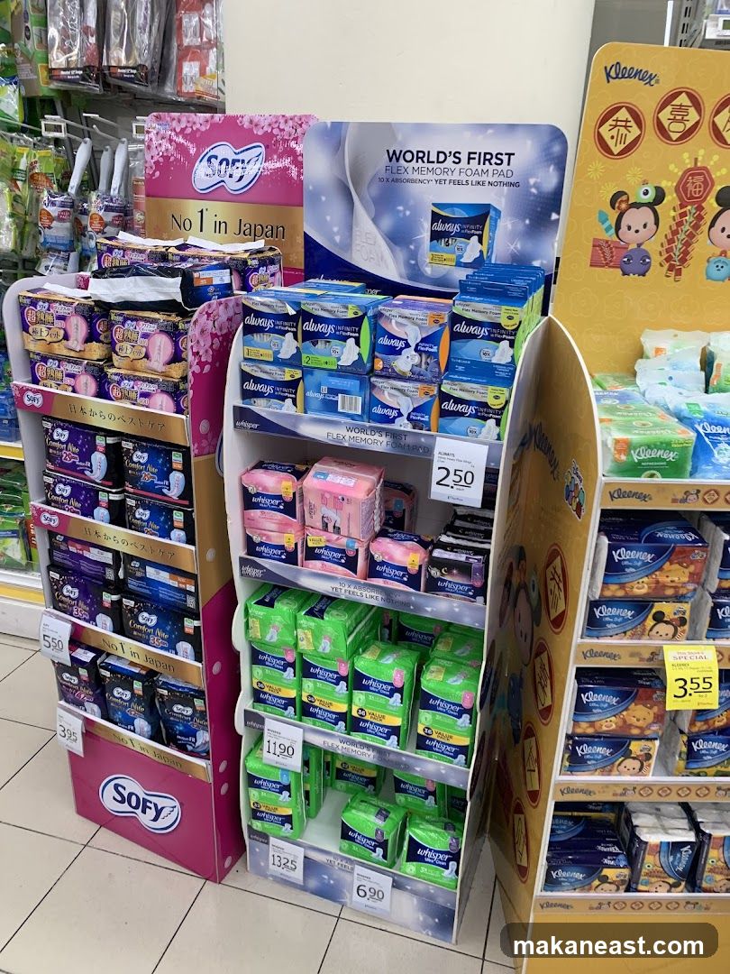 Feminine Hygiene and Tissue Products Display