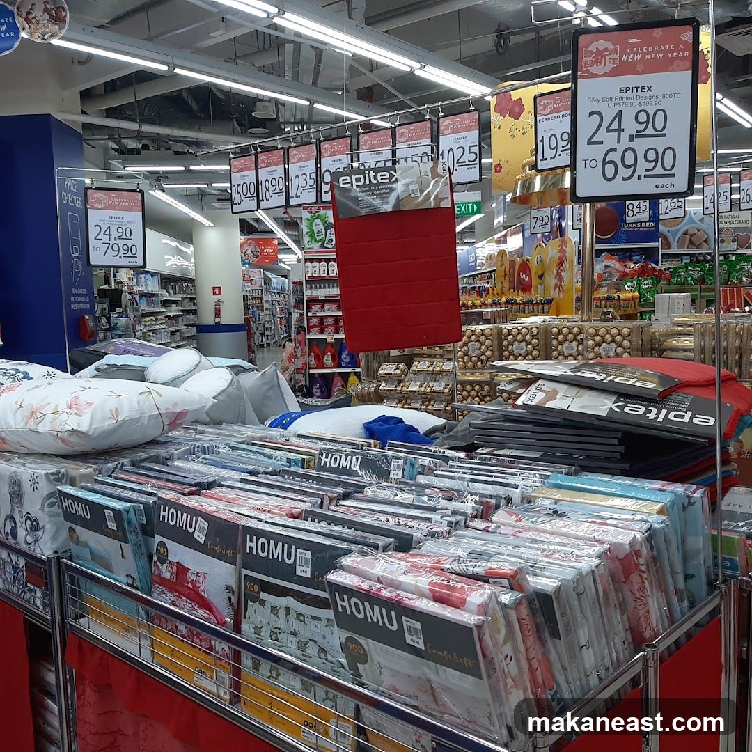 Bedding and Home Goods Display