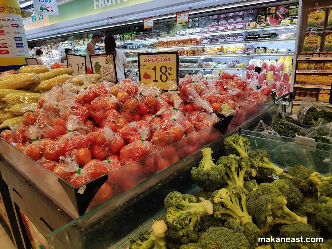 Produce Section in a Supermarket