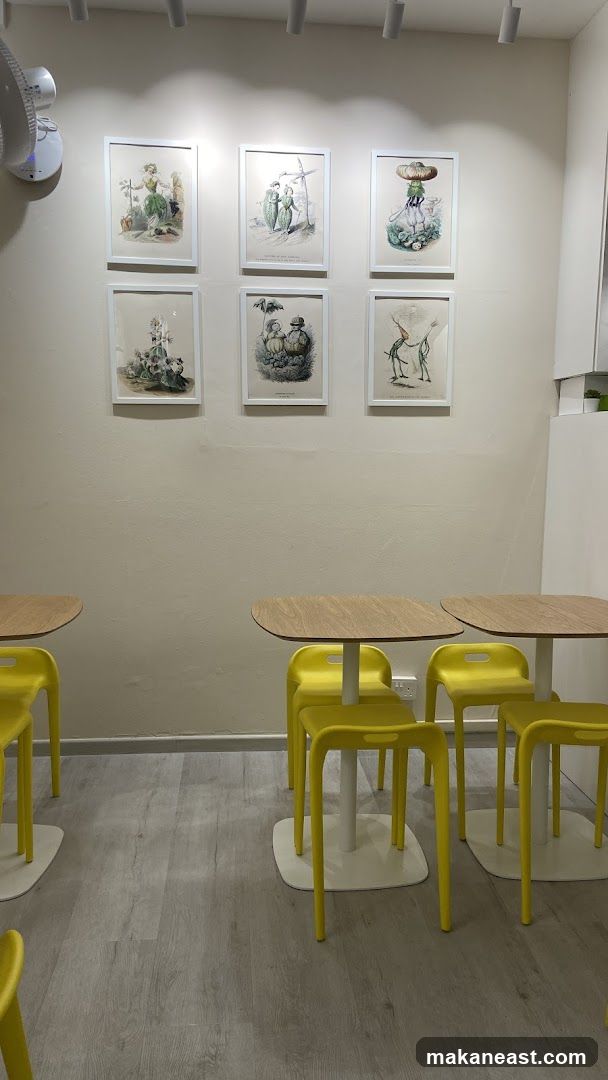 Cafe Interior with Artwork
