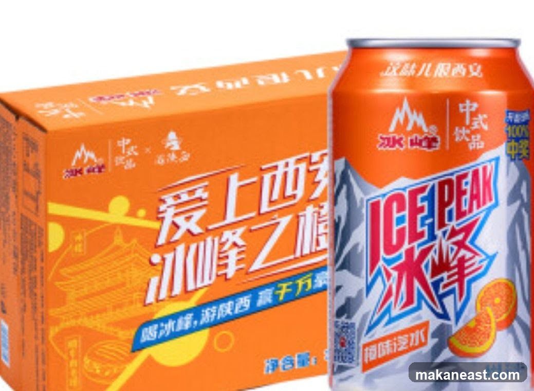 Ice Peak Soda Can and Box