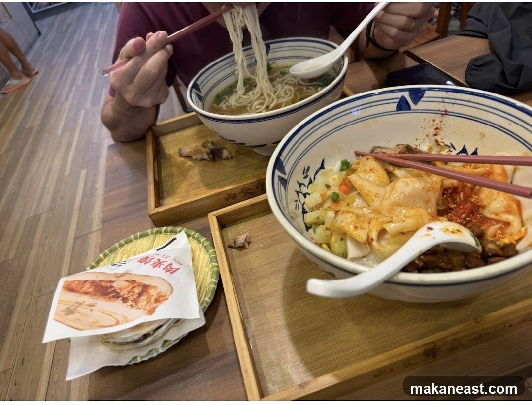 Noodle and Sandwich Meal