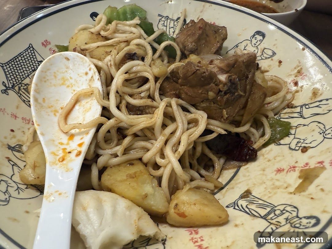 Noodles with Chicken and Potatoes