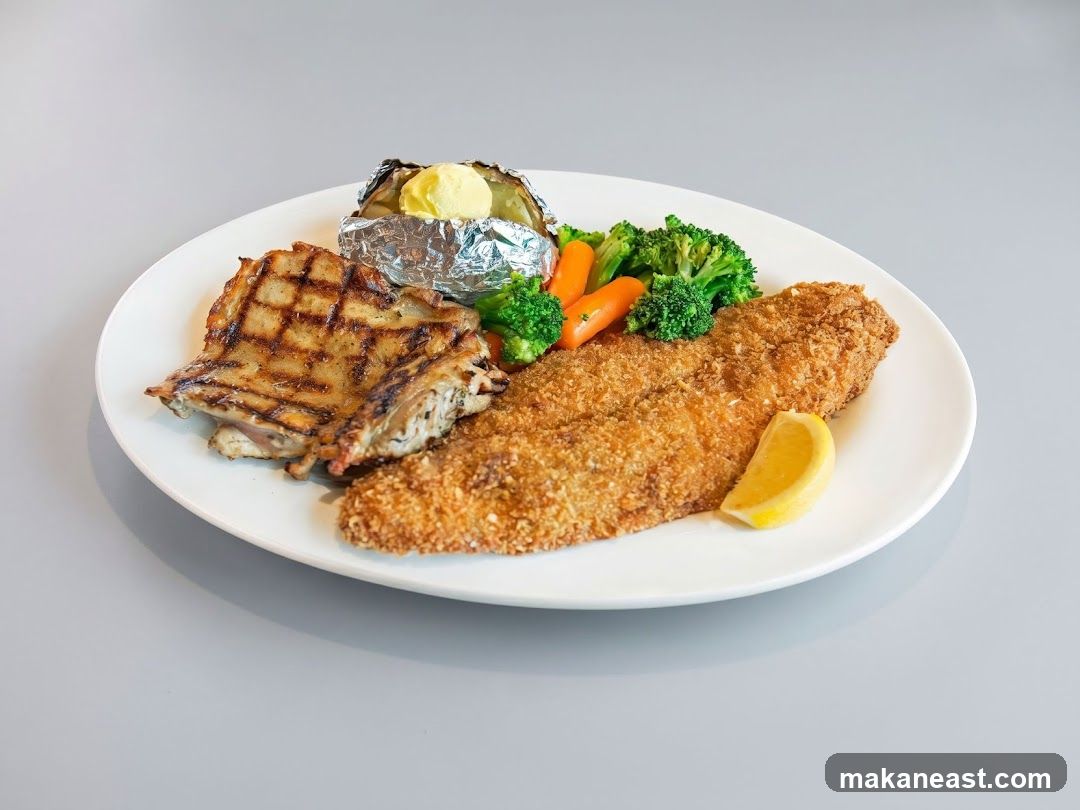 Grilled Chicken and Fish Platter