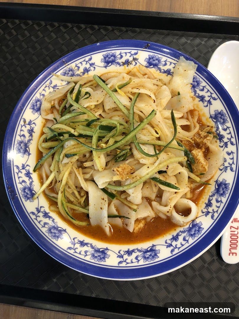 Noodles with Cucumber and Sauce