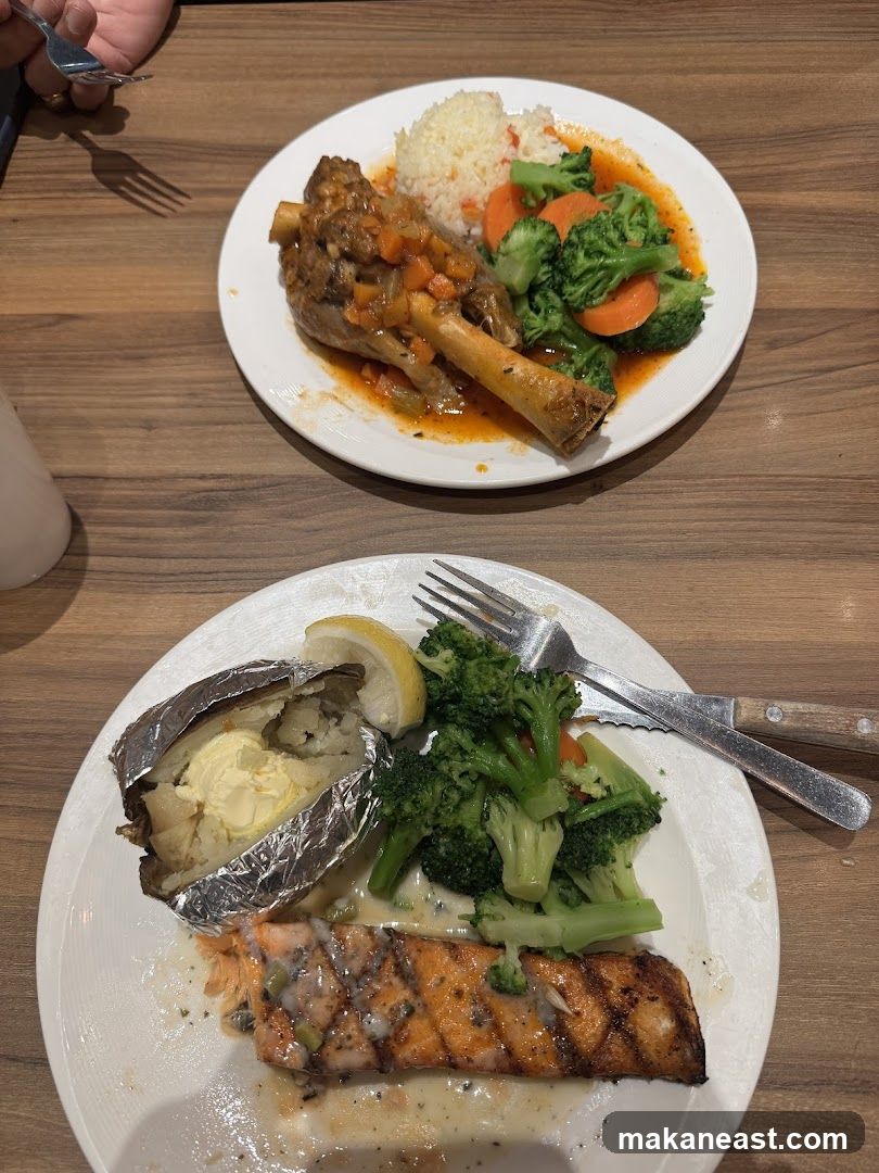 Two Plates of Food