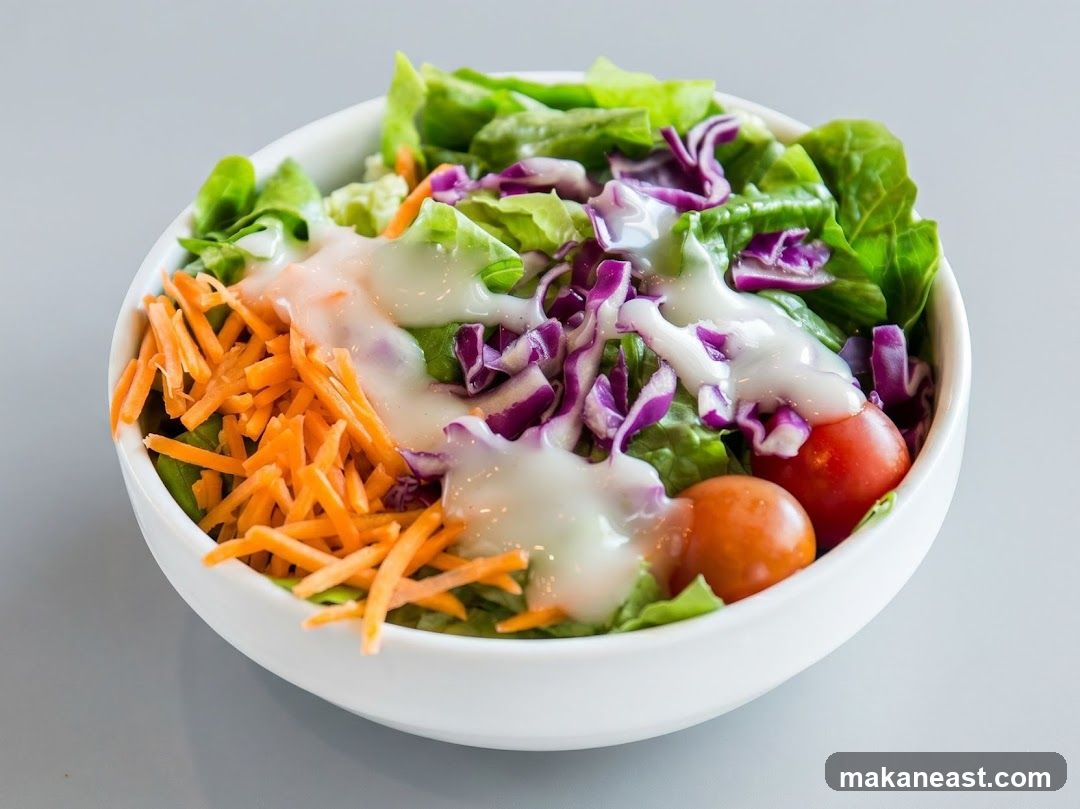 Salad with Dressing
