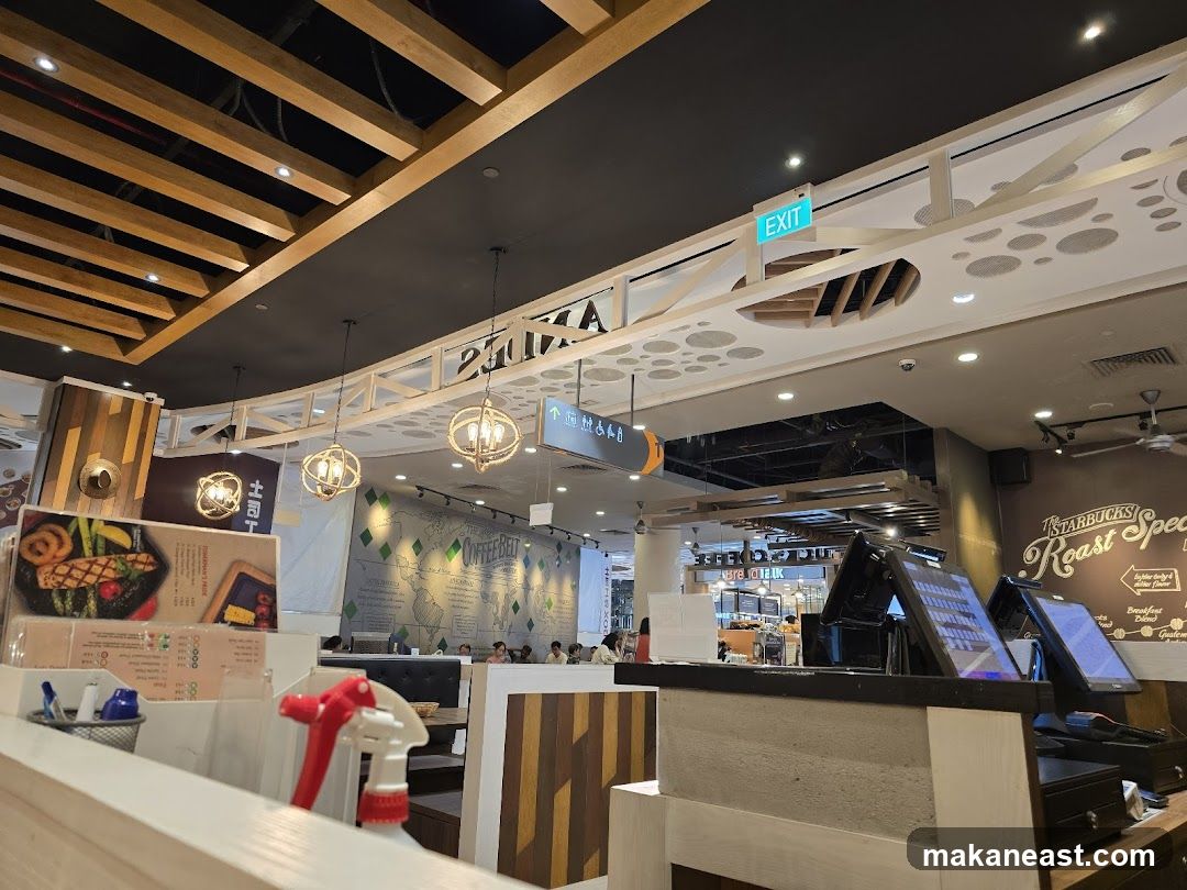 Restaurant Interior with Menu and Counter