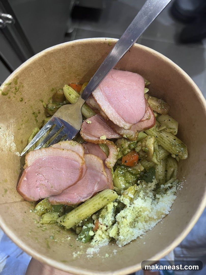 Pesto Pasta with Sliced Duck Breast