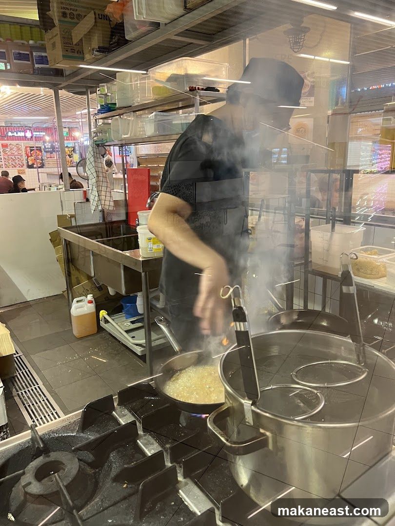 Chef cooking in a kitchen