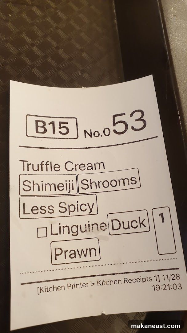 Kitchen Order Ticket