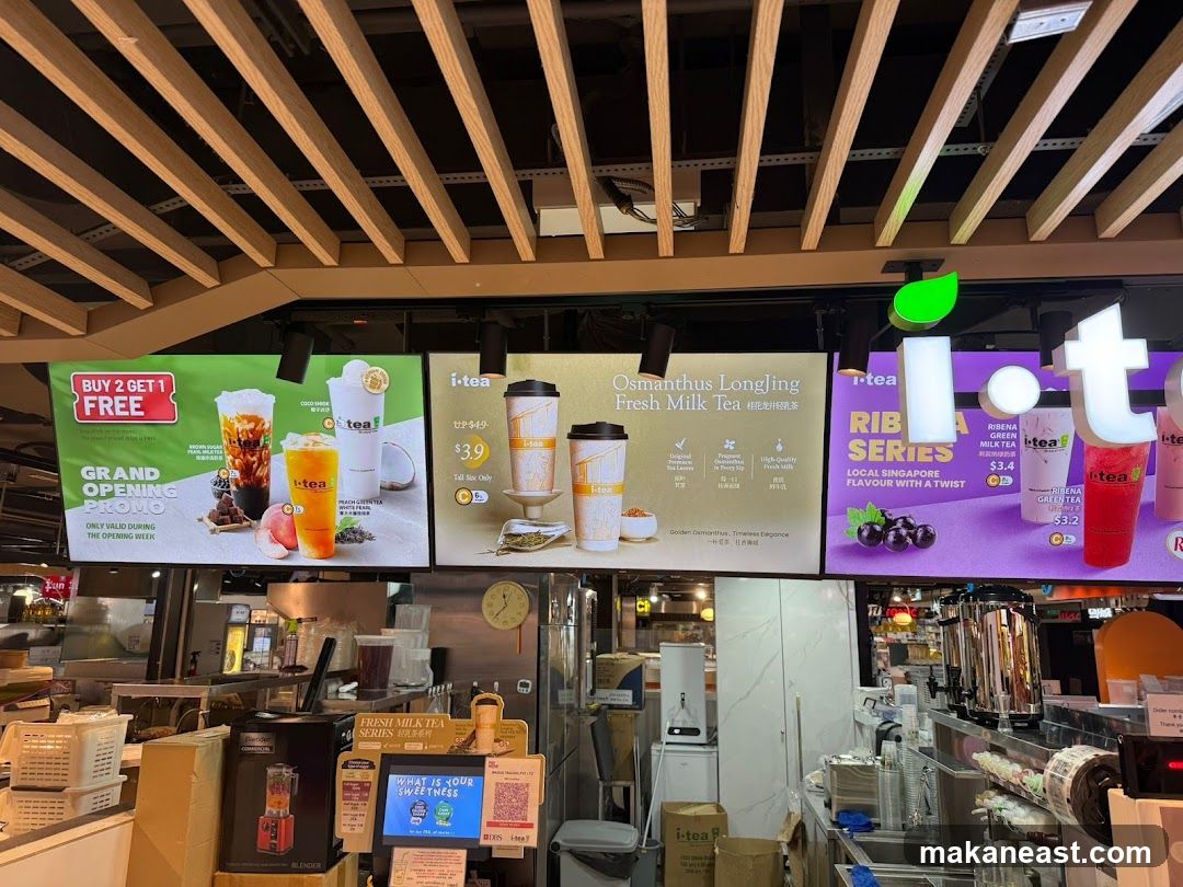 I-tea Drink Menu and Promotions