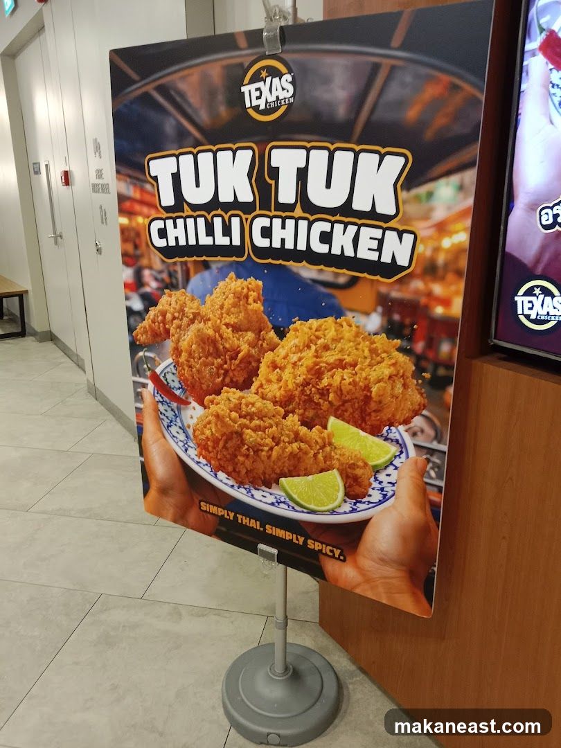 Texas Chicken Tuk Tuk Chilli Chicken Advertisement