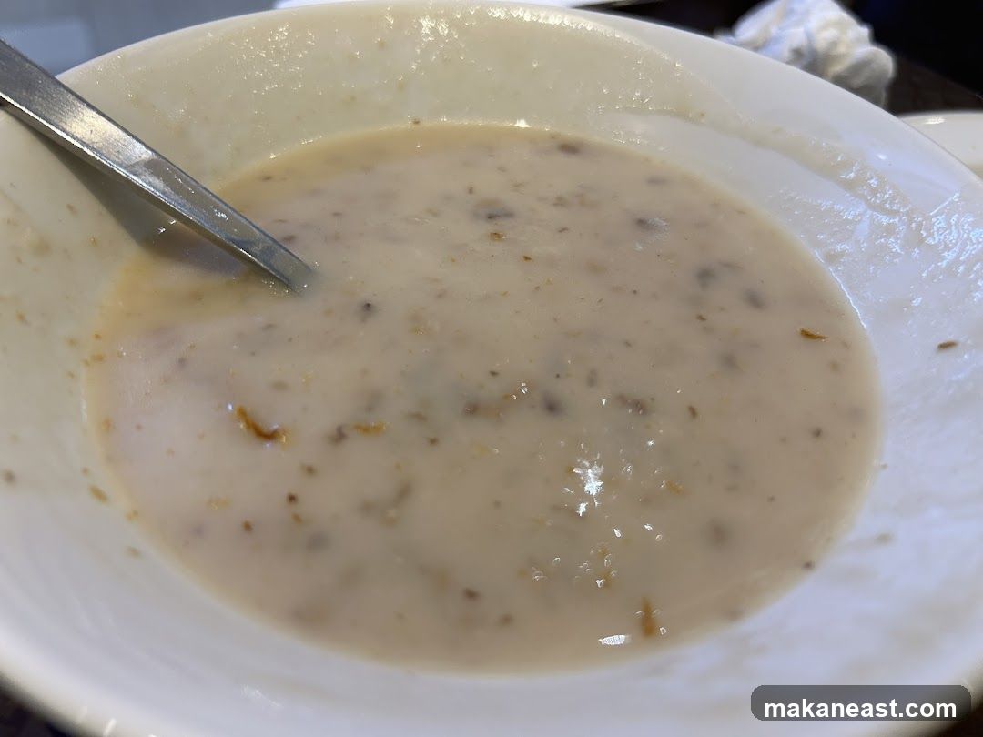 Creamy Soup with Spoon