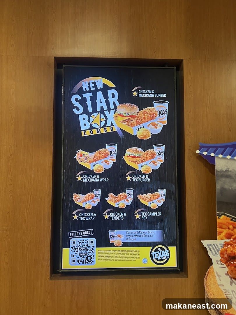 Texas Chicken New Star Box Combo Menu