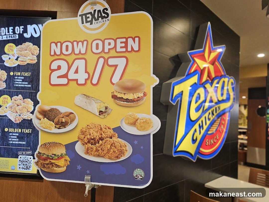 Texas Chicken 24/7 Signage