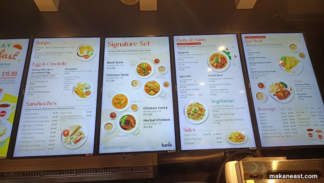 Hani's Menu