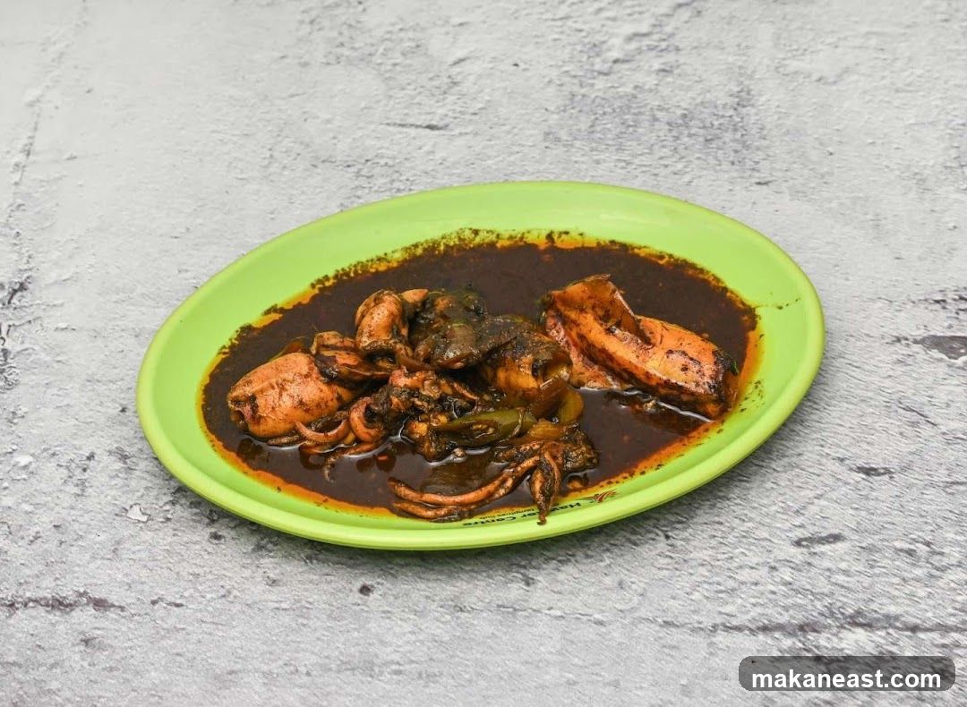 Squid in Dark Sauce