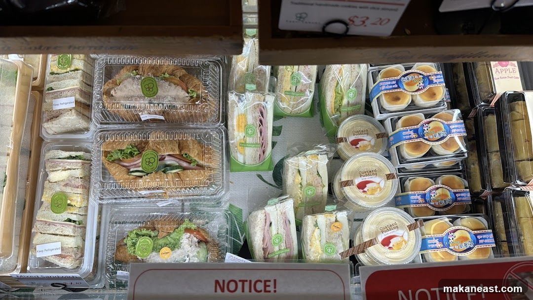 Assorted Sandwiches and Desserts