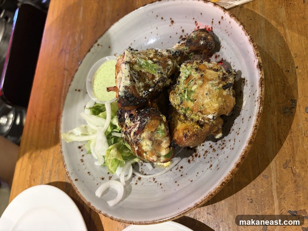 Tandoori Chicken with Mint Chutney