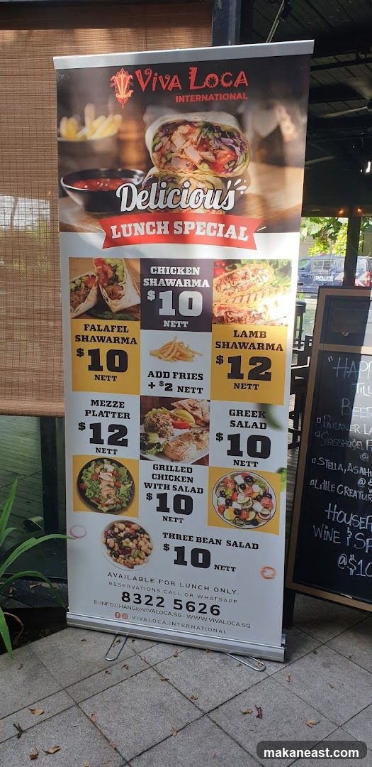 Viva Loca International Lunch Special Banner