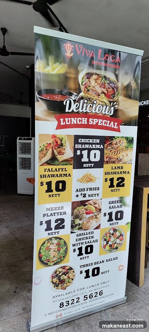 Viva Loca International Lunch Special Banner