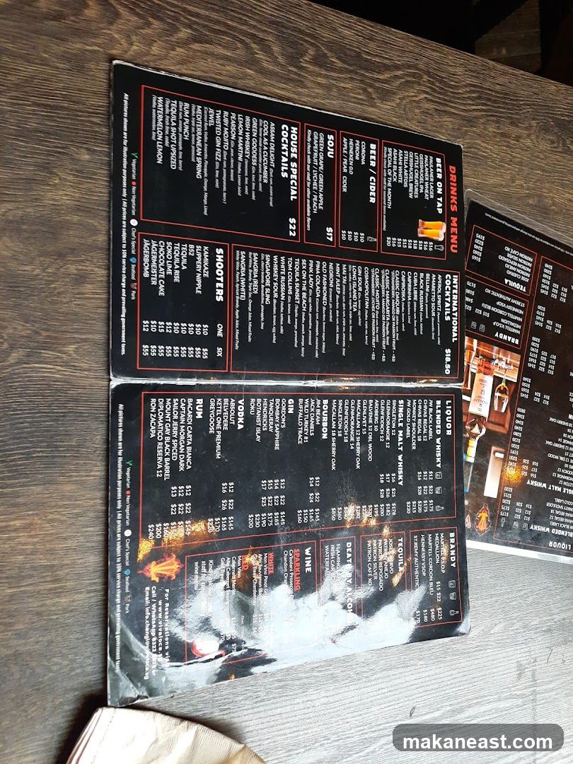 DRINKS MENU