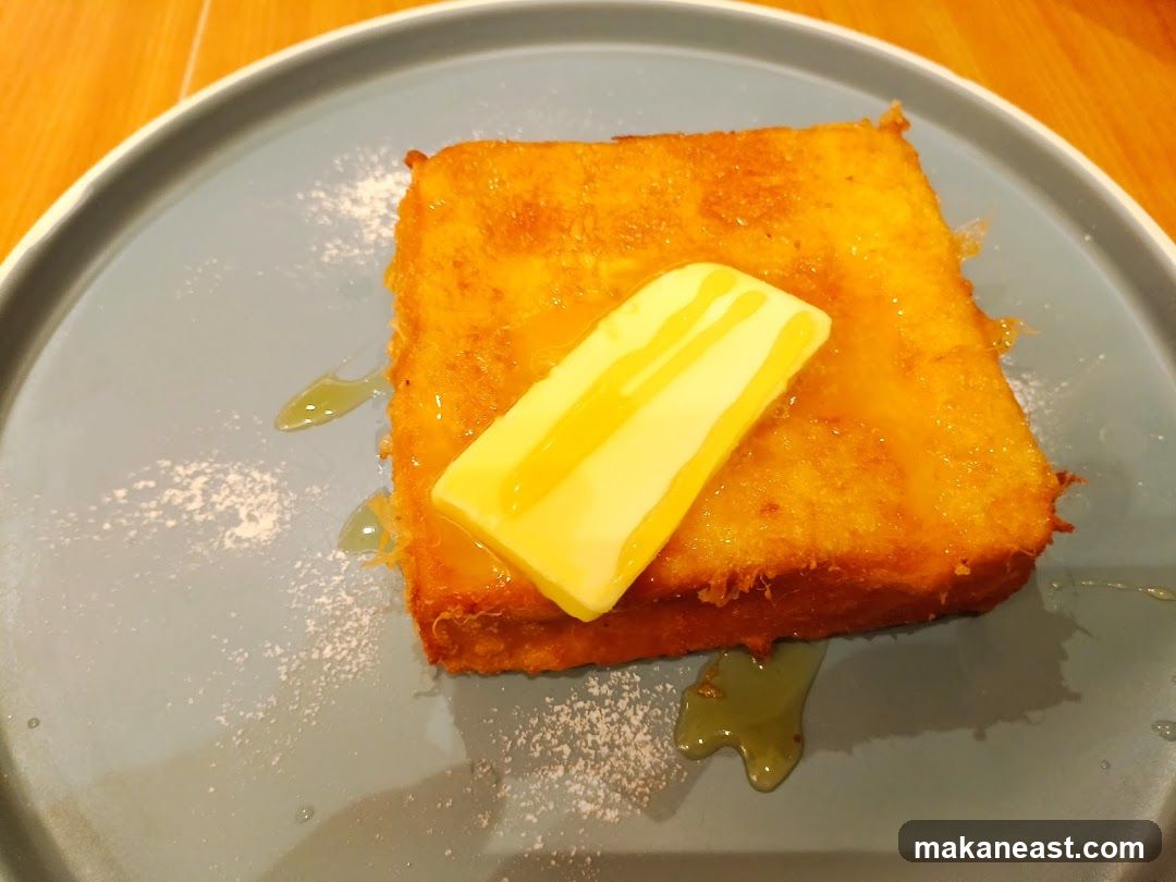 French Toast with Butter and Syrup