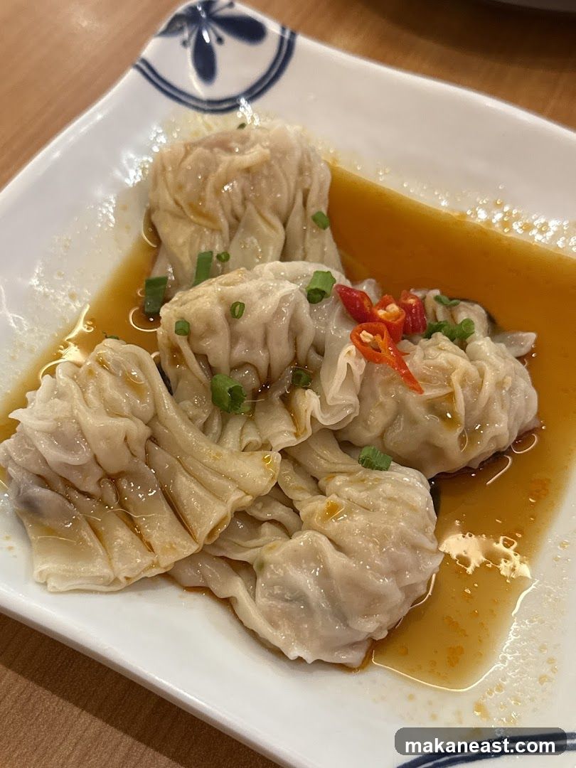 Wontons in sauce
