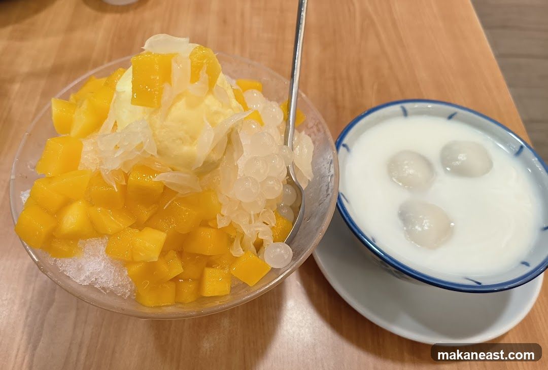 Mango Shaved Ice and Sweet Soup