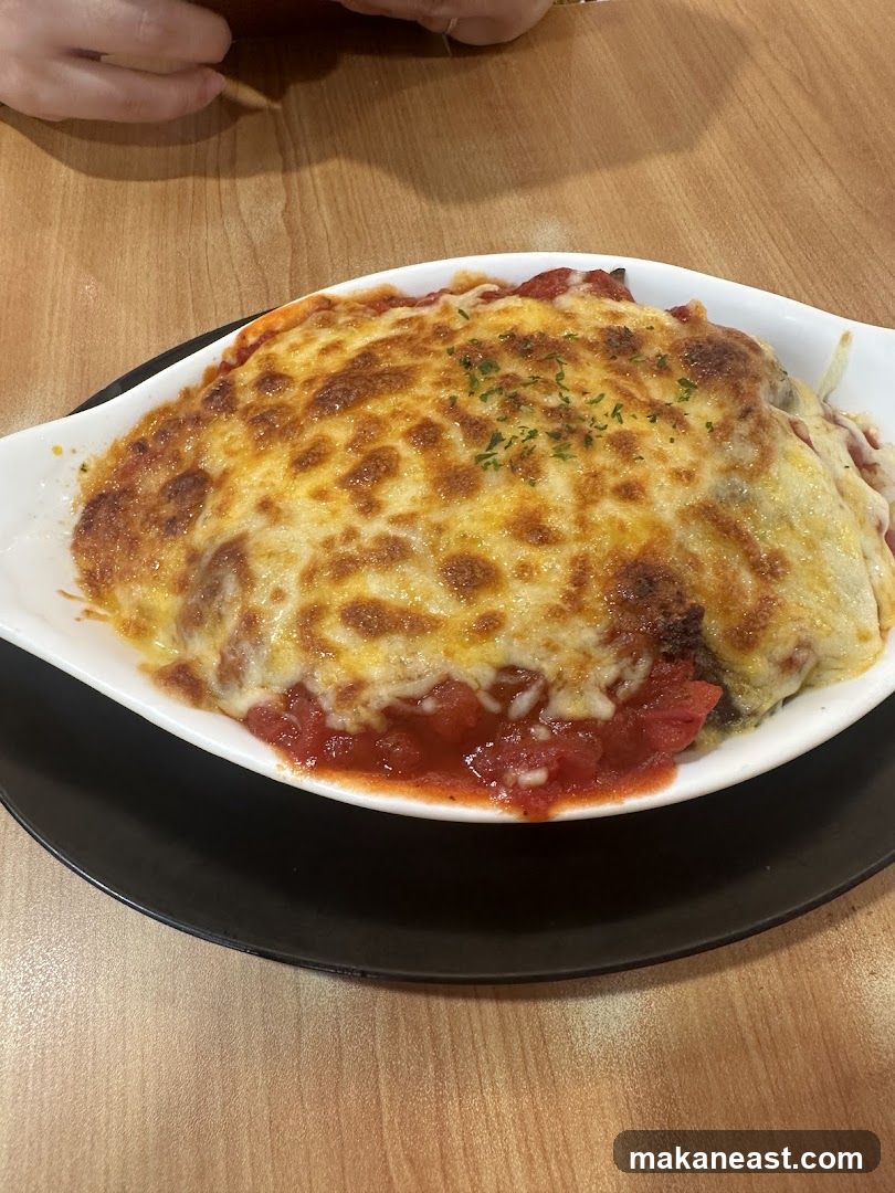 Baked Dish with Melted Cheese