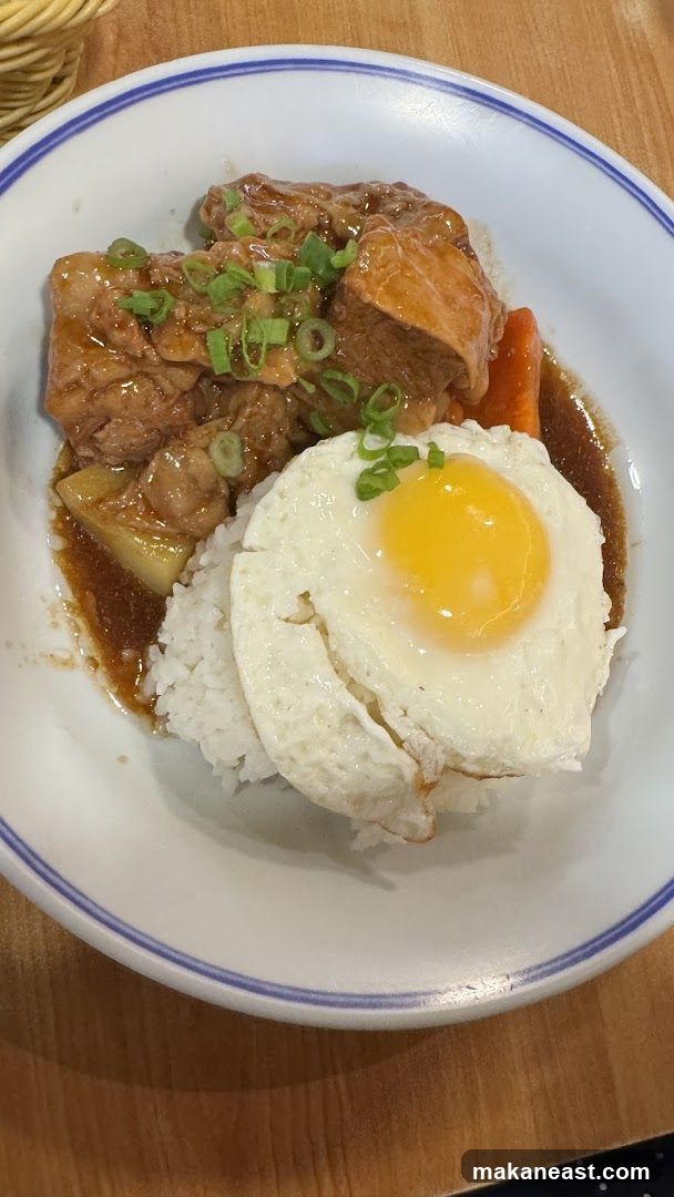 Braised Pork Belly with Rice and Egg