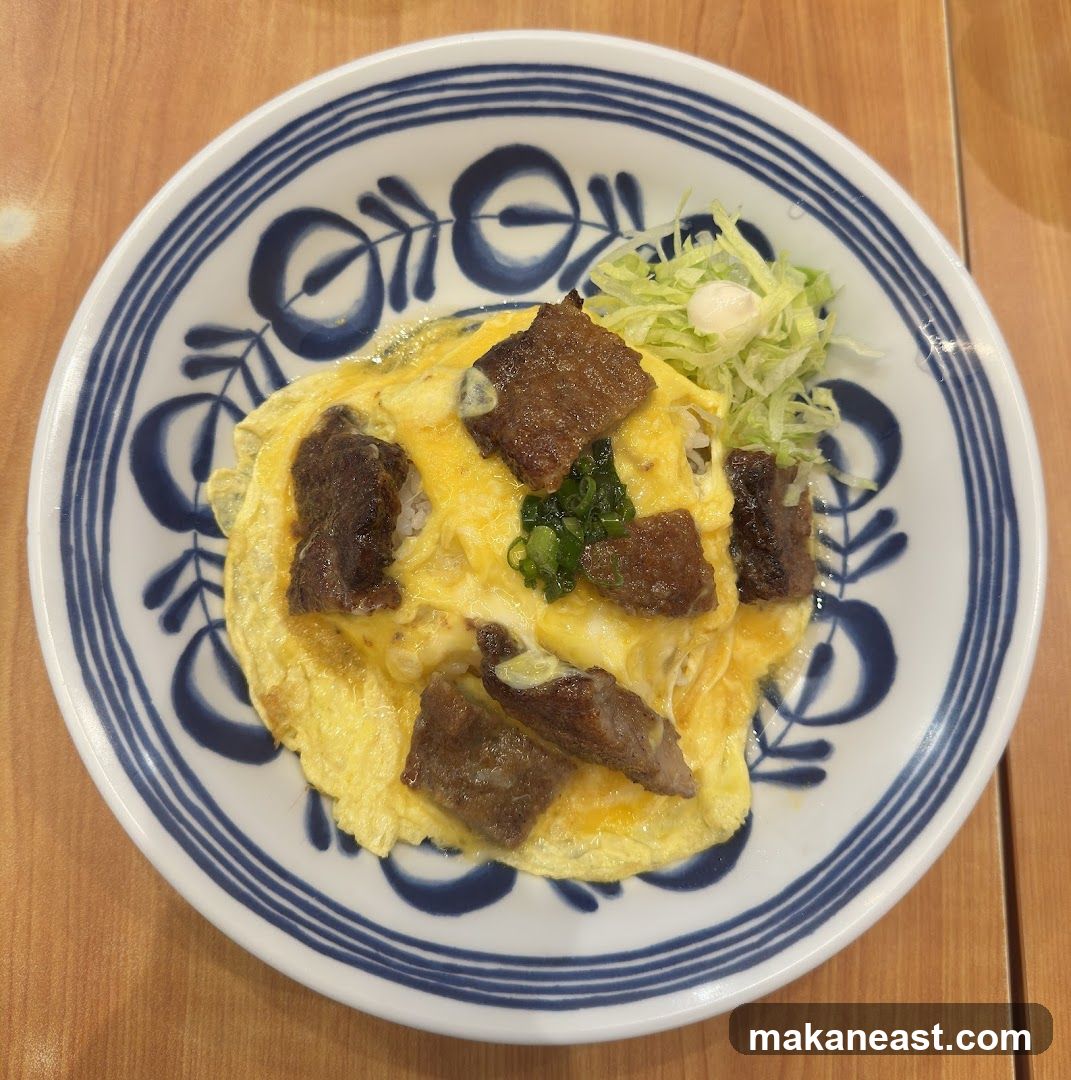Omurice with Beef