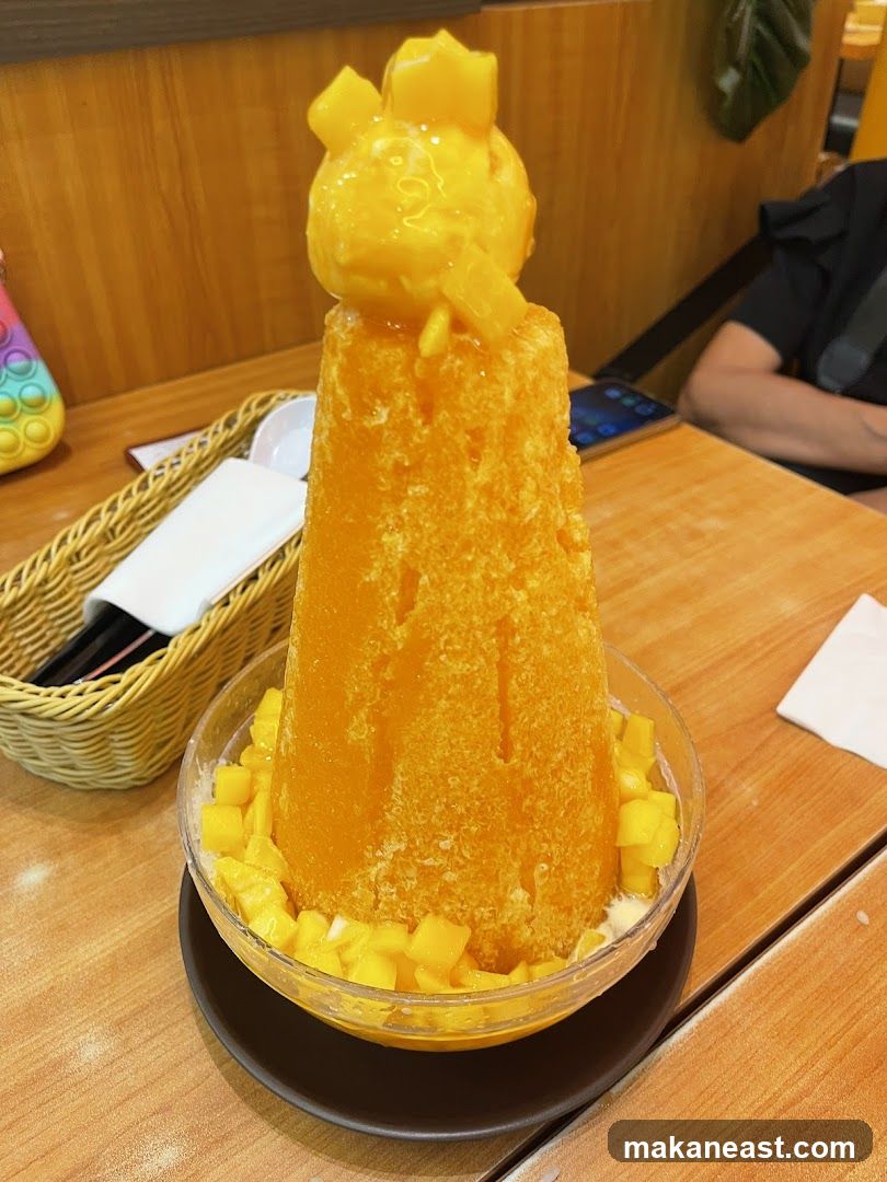 Mango Shaved Ice Dessert