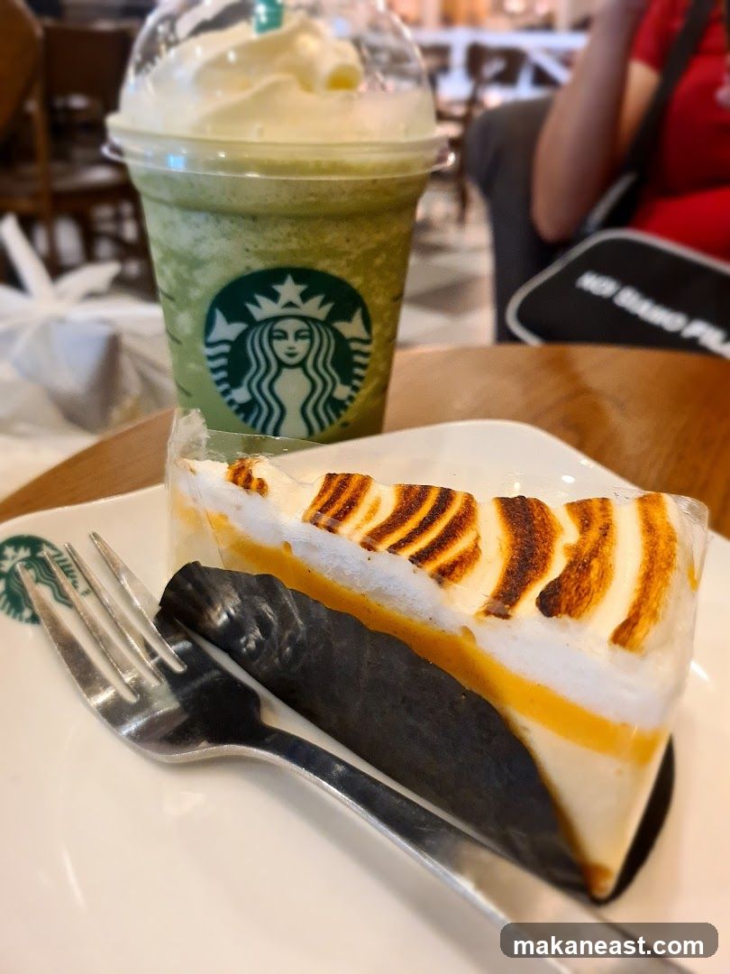 Starbucks Frappuccino and Cake
