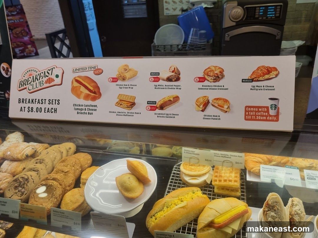 Starbucks Breakfast Club Menu