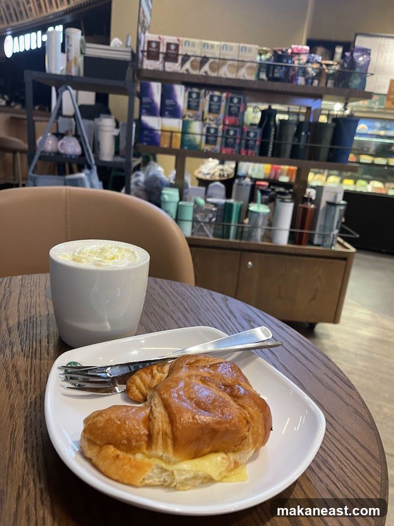 Croissant and Coffee