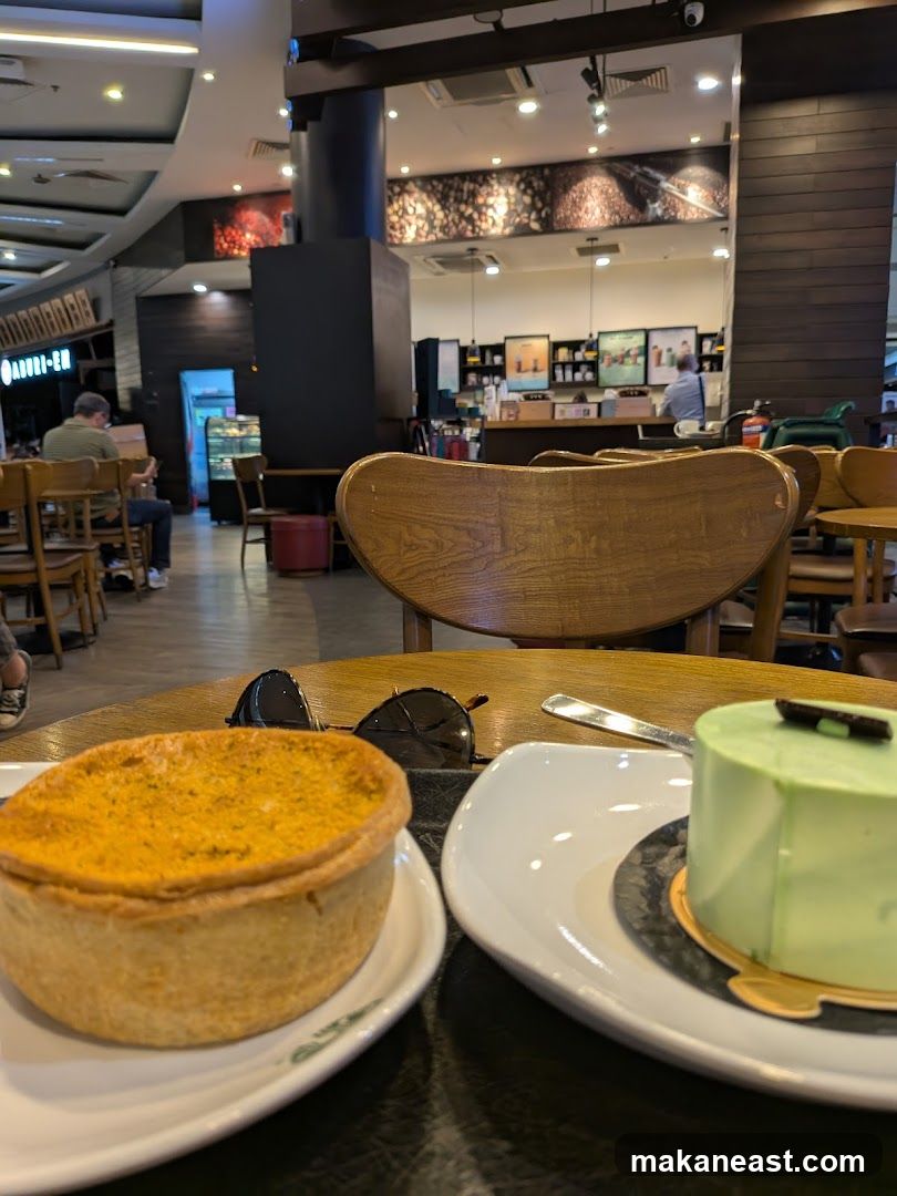 Cafe Interior with Food
