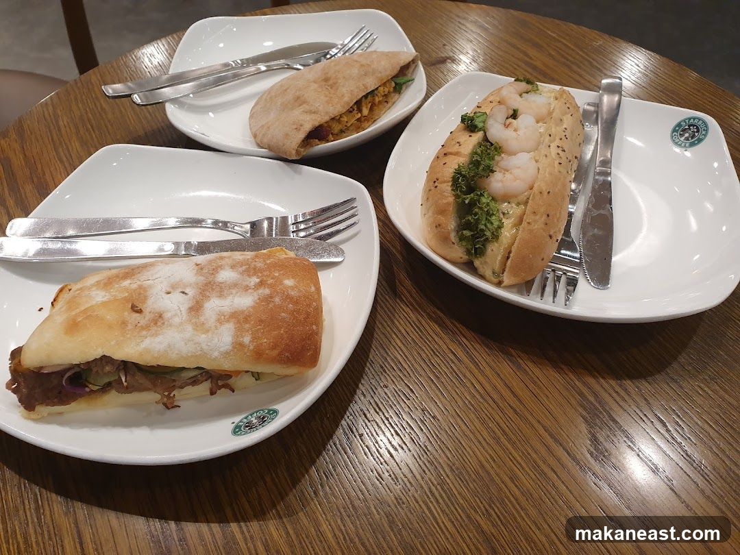 Sandwiches on Plates