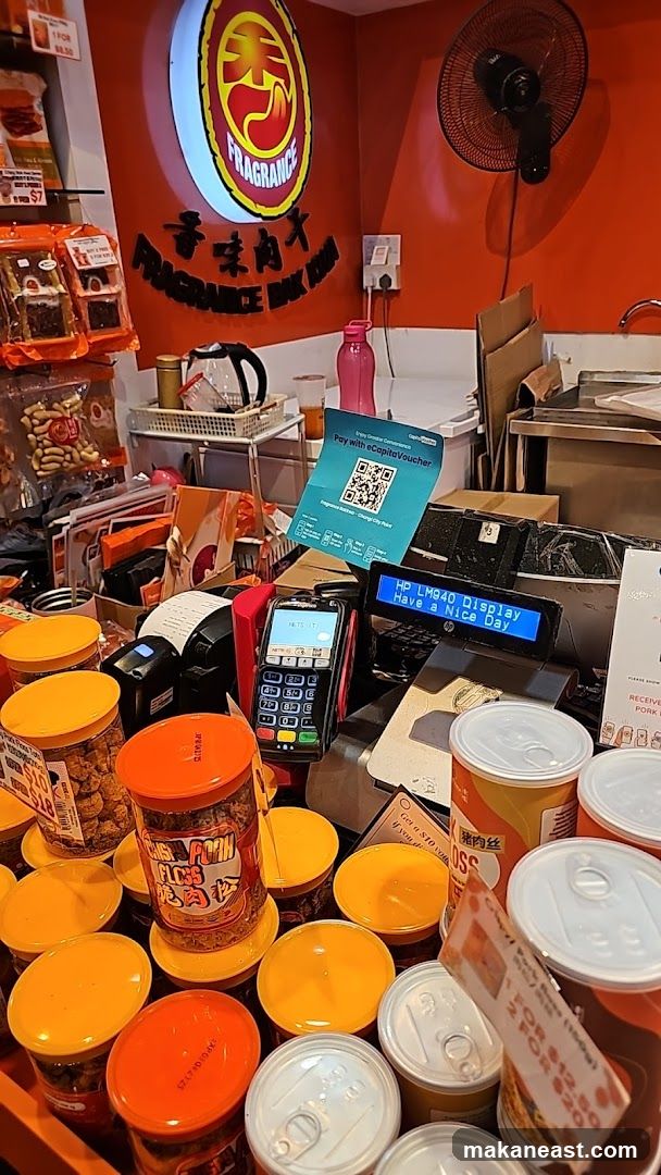 Store Counter with Products and Payment Terminal