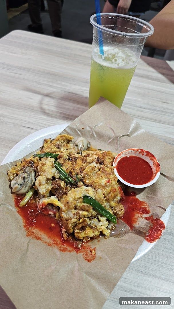 Oyster Omelette with Drink