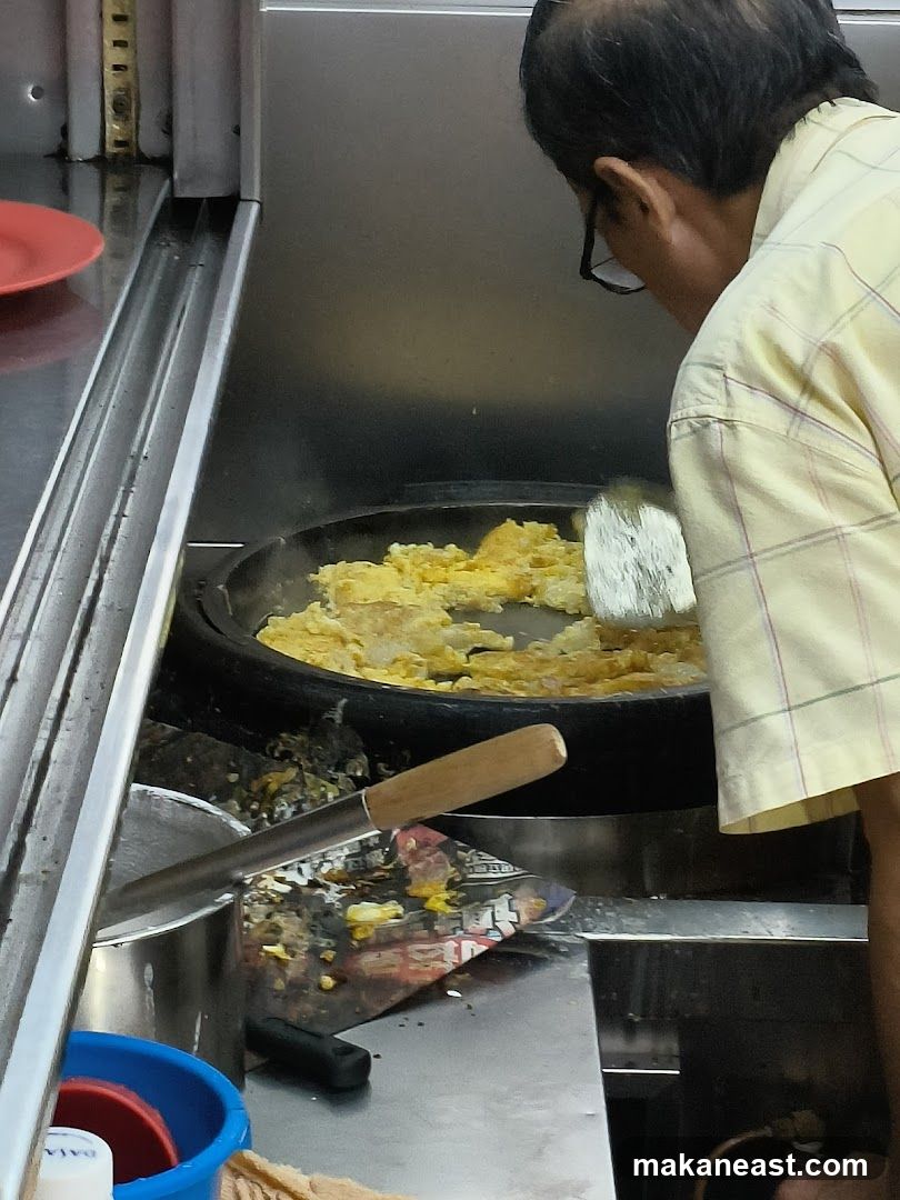 Cook preparing food