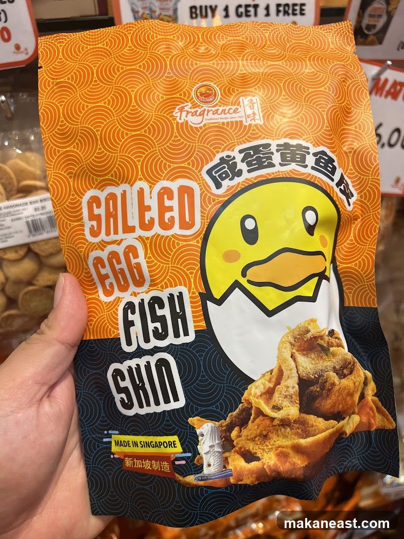 Salted Egg Fish Skin Snack