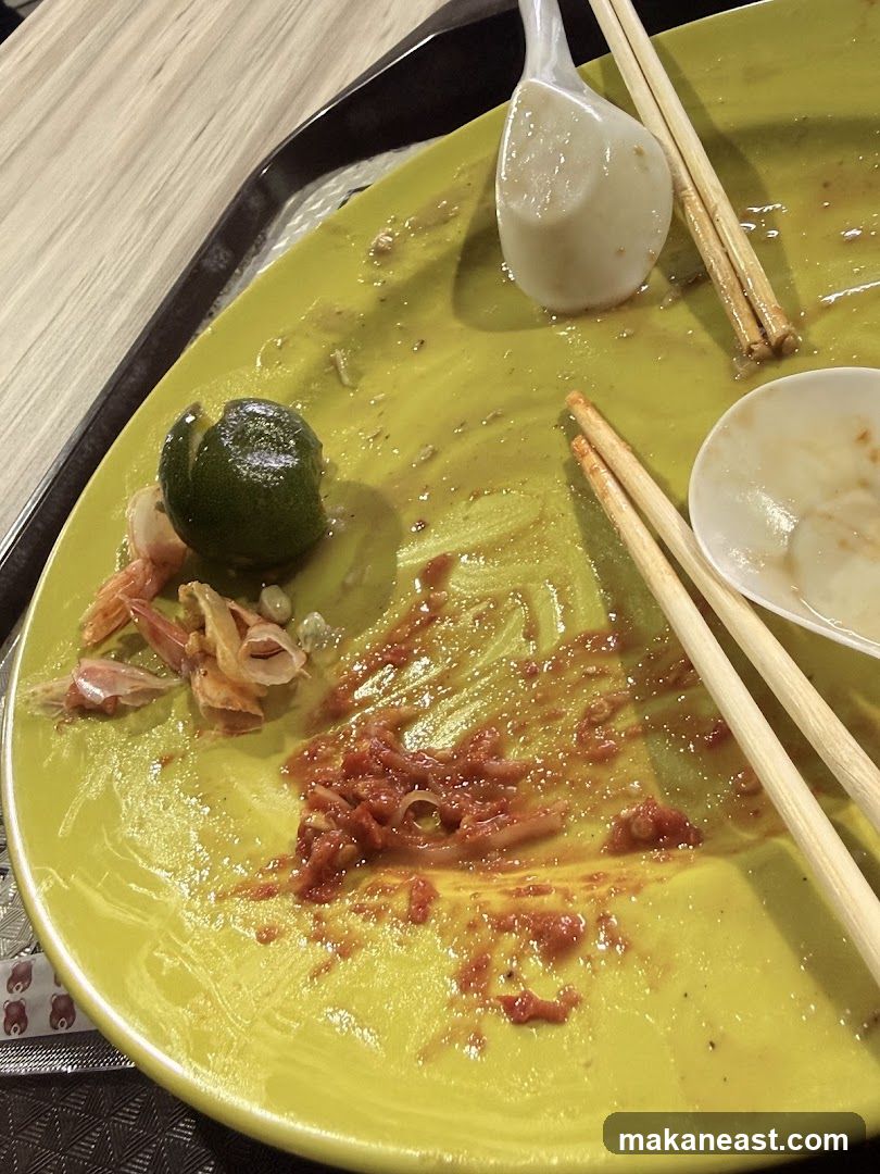 Dirty Plate with Leftovers