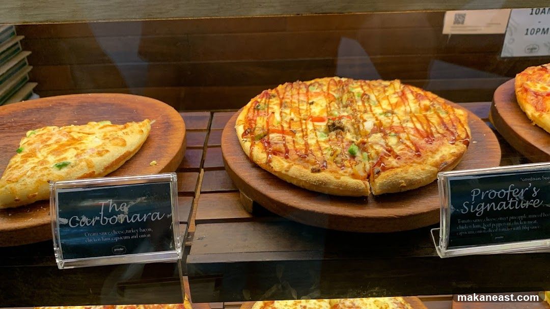 Pizzas on Display