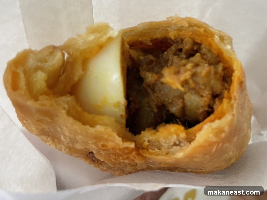 Savory Pastry with Egg and Filling