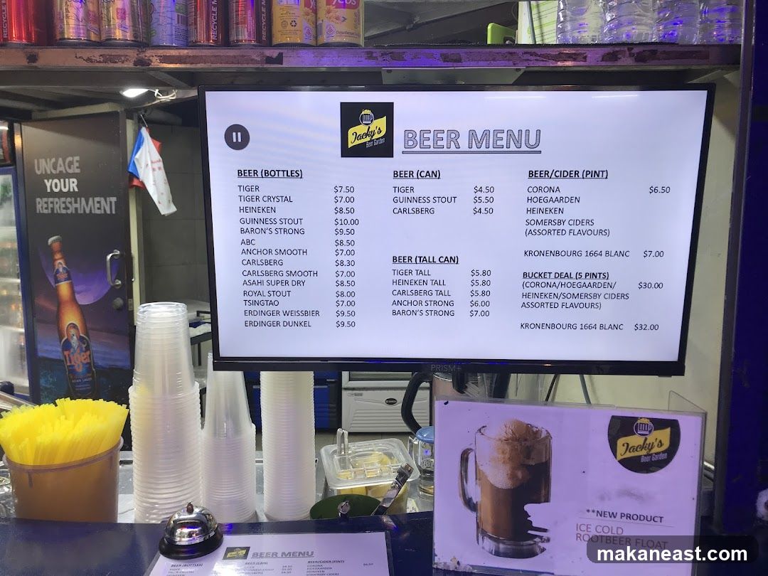 Beer Menu