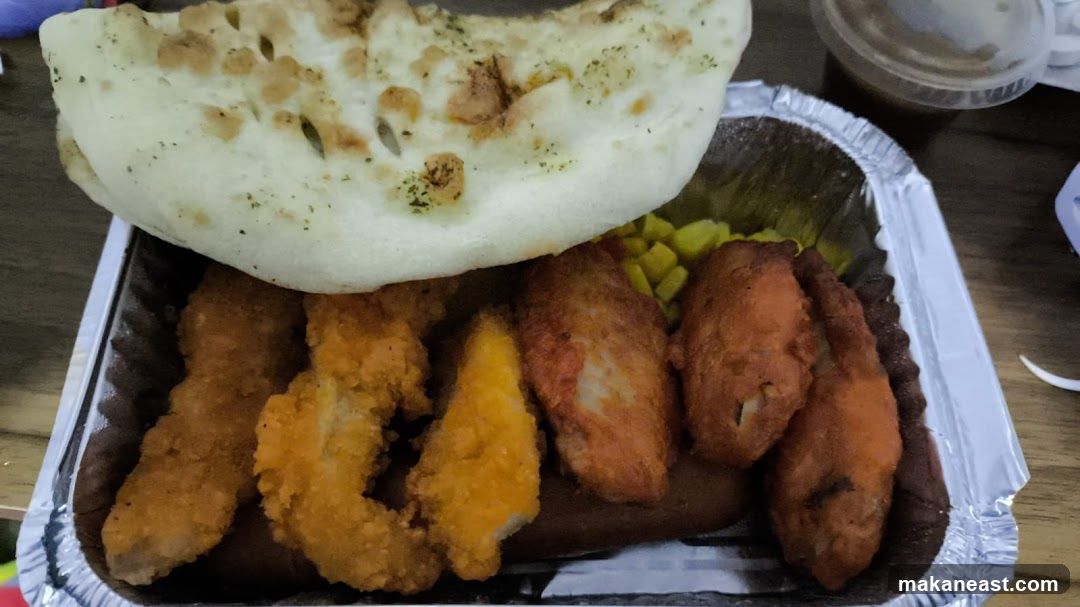 Fried Chicken and Naan