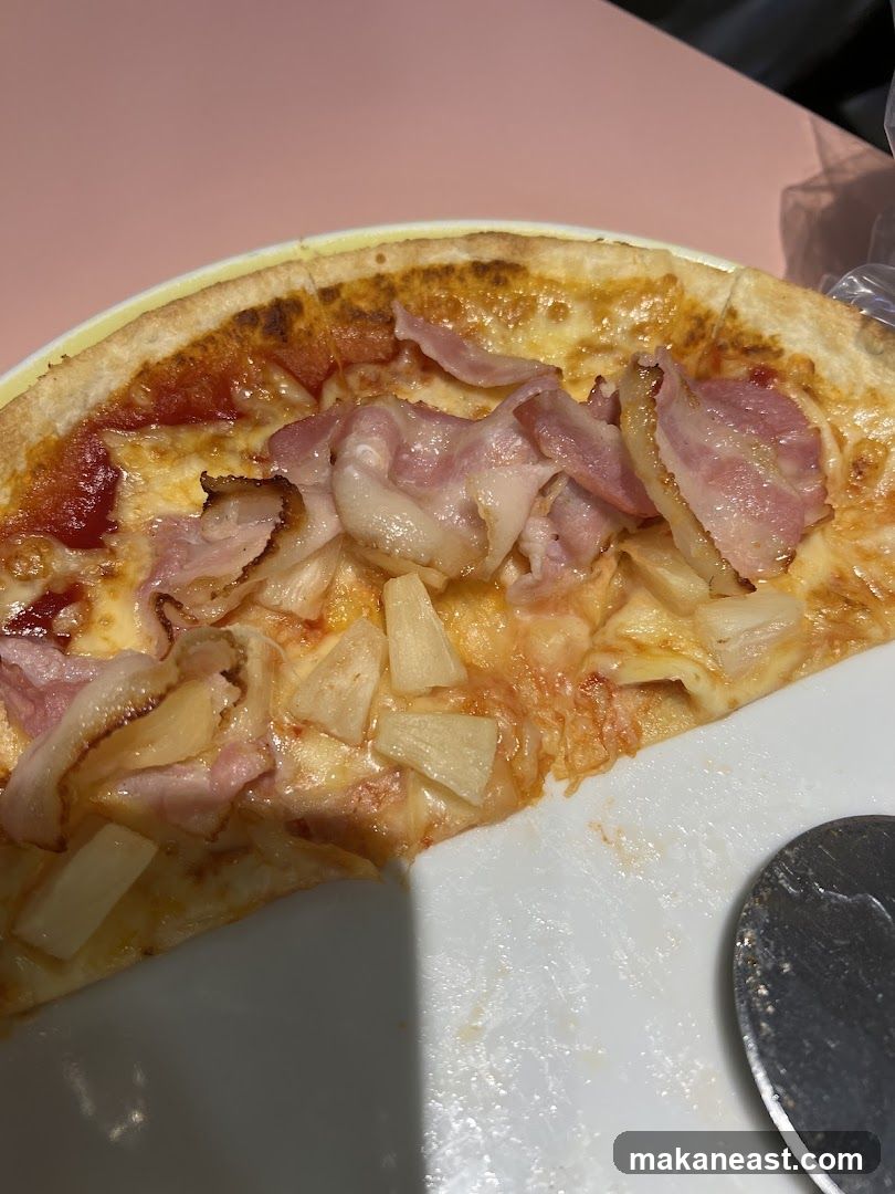 Pizza with Bacon and Pineapple